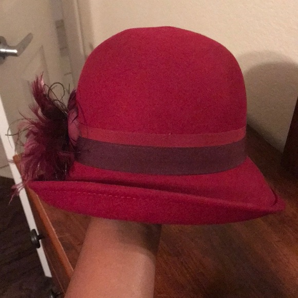 Scala Wool Red Dress Hat - Picture 3 of 7